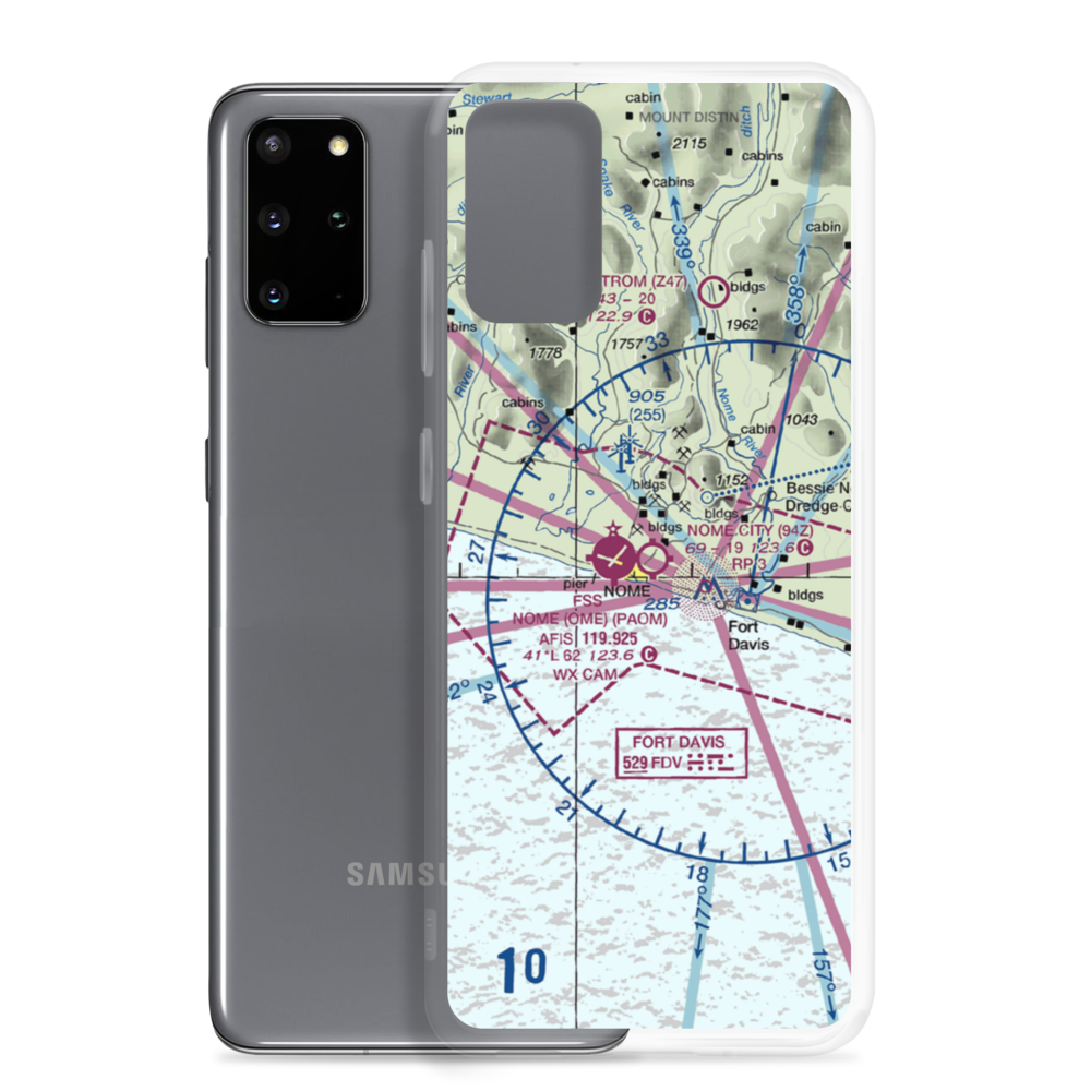 Nome City Field (94Z) VFR Sectional Samsung Case Samsung Galaxy S20 Plus model shown