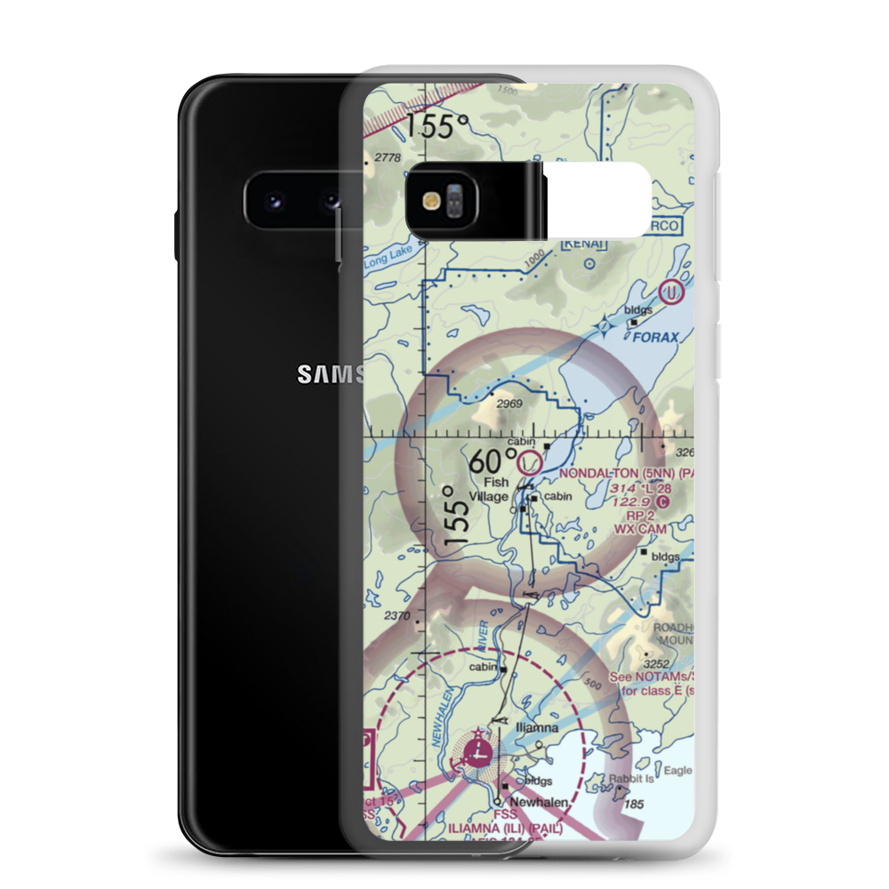 Nondalton Airport (5NN) VFR Sectional Samsung Case Samsung Galaxy S10 model shown