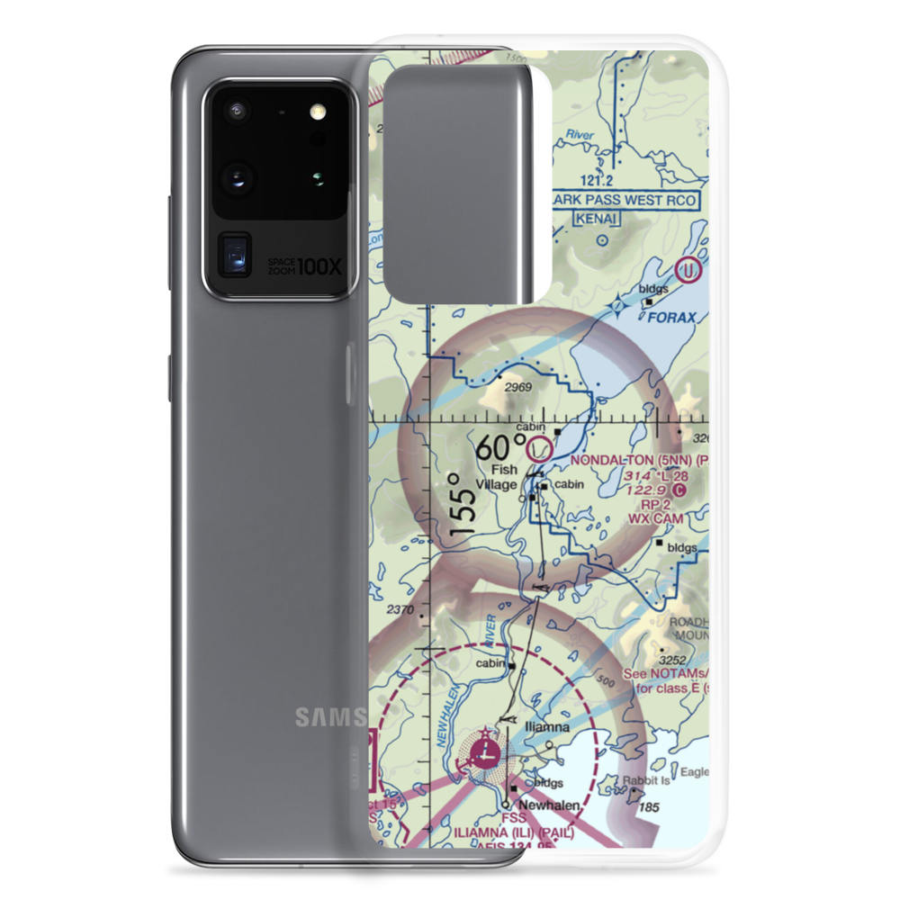 Nondalton Airport (5NN) VFR Sectional Samsung Case Samsung Galaxy S20 Ultra model shown