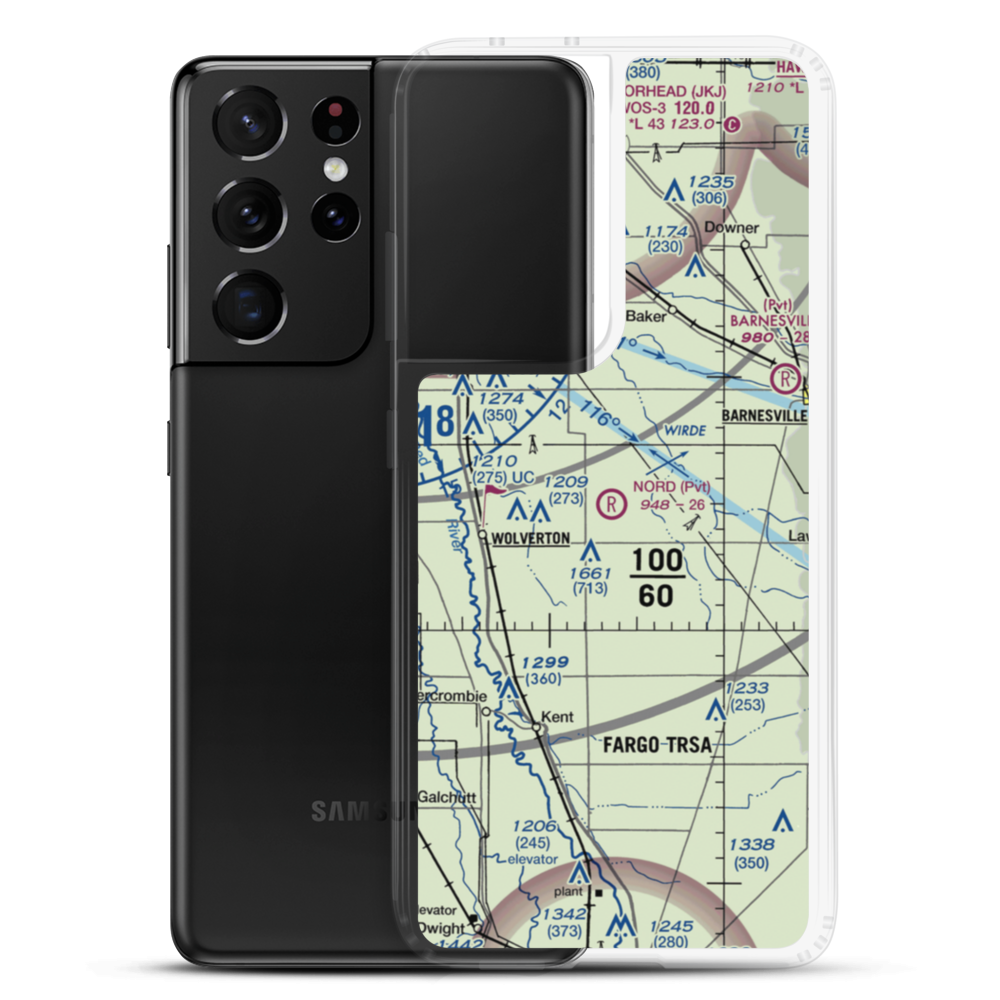 Nord Field (MY07) VFR Sectional Samsung Case Samsung Galaxy S21 Ultra model shown