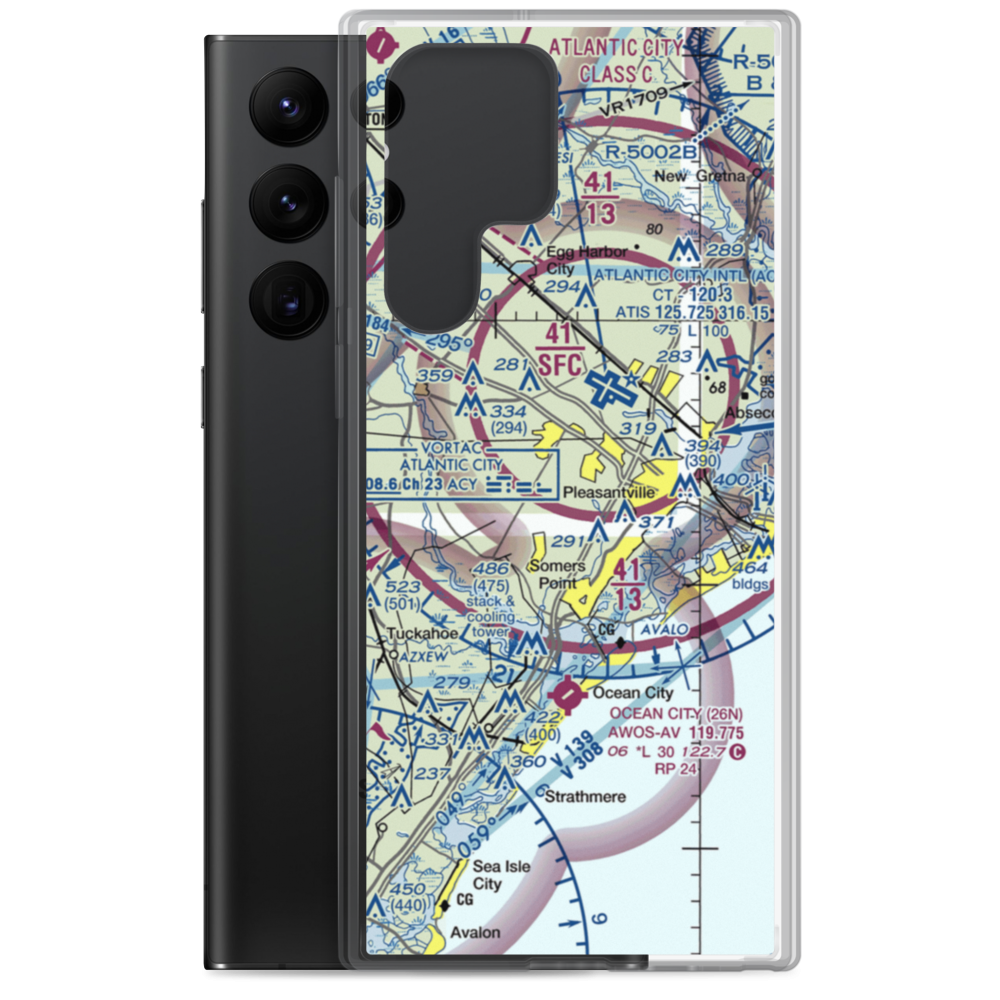 Nordheim Flying K Airpark (NJ58) VFR Sectional Samsung Case Samsung Galaxy S22 Ultra model shown