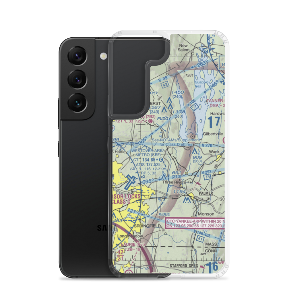 Norm's Field (31MA) VFR Sectional Samsung Case Samsung Galaxy S22 model shown