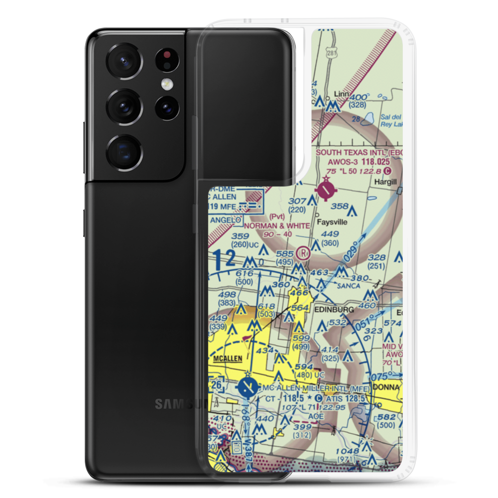 Norman & White Airport (6TE1) VFR Sectional Samsung Case Samsung Galaxy S21 Ultra model shown