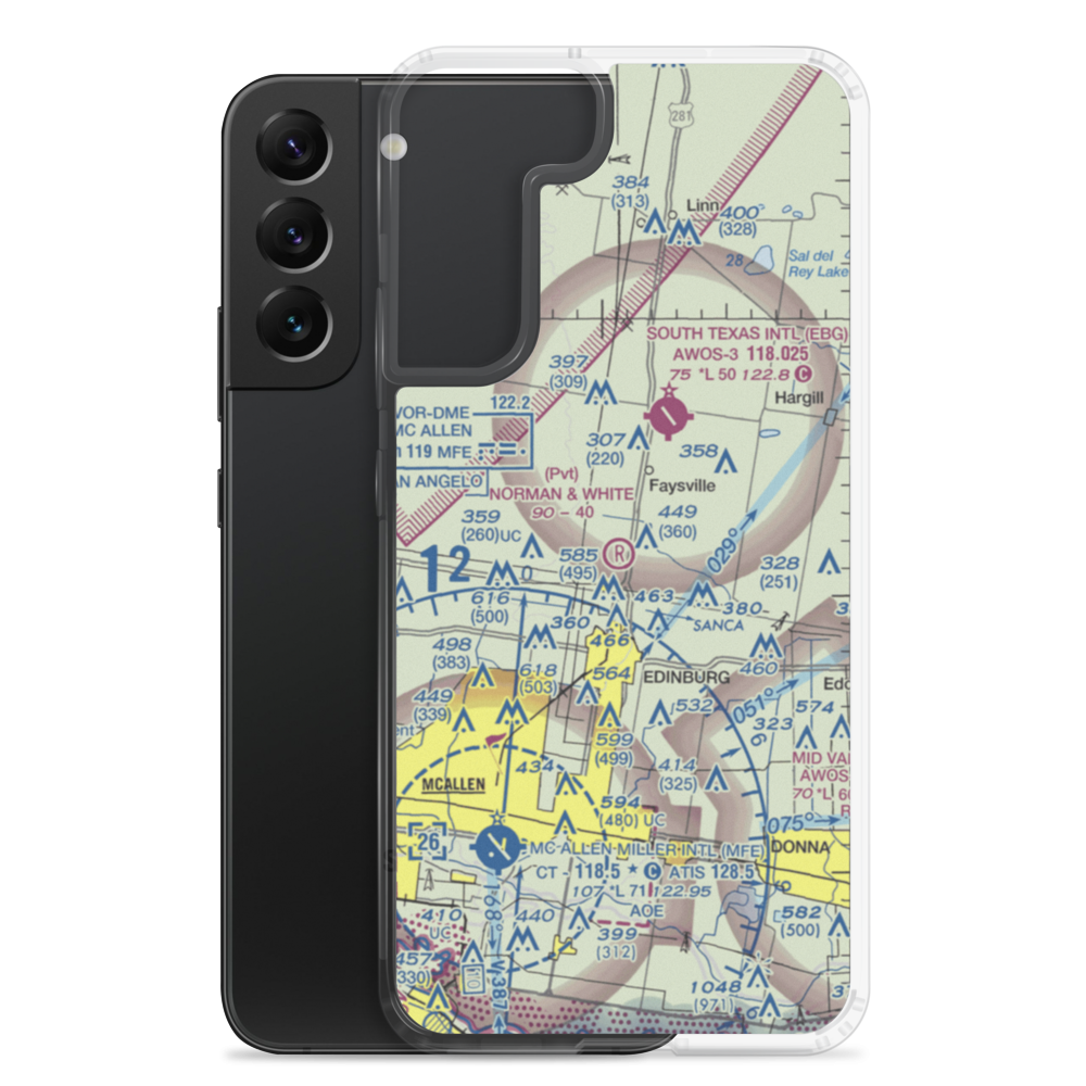 Norman & White Airport (6TE1) VFR Sectional Samsung Case Samsung Galaxy S22 Plus model shown