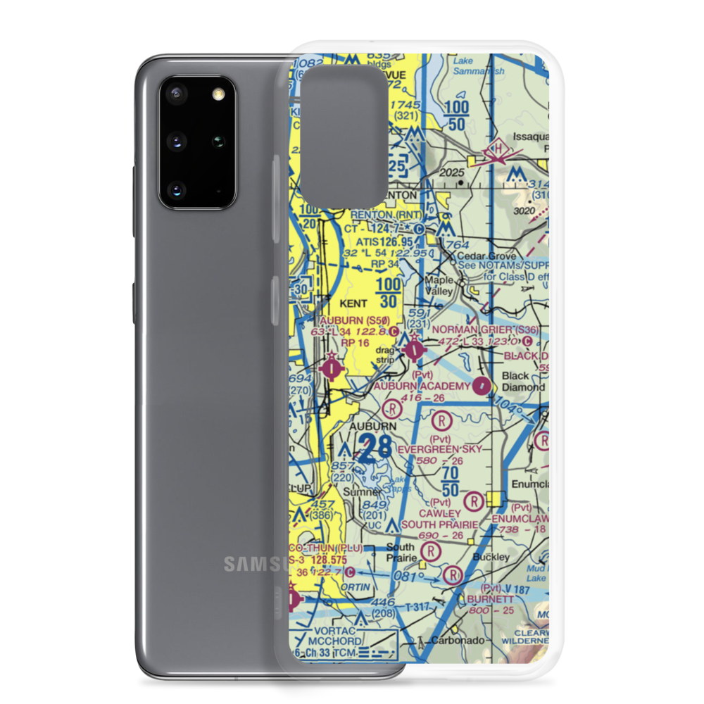 Norman Grier Field (S36) VFR Sectional Samsung Case Samsung Galaxy S20 Plus model shown