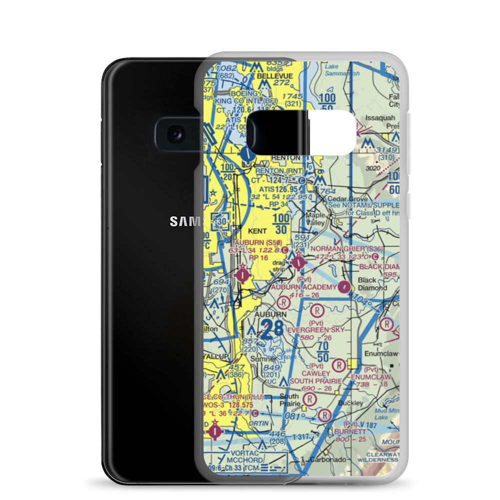 Norman Grier Field (S36) VFR Sectional Samsung Case Samsung Galaxy S10e model shown