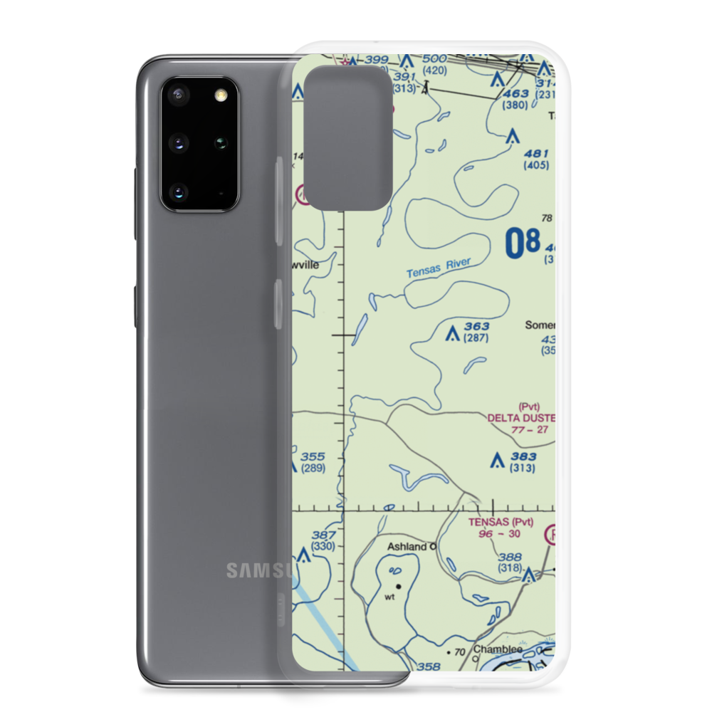 Norris Airstrip (9LA2) VFR Sectional Samsung Case Samsung Galaxy S20 Plus model shown