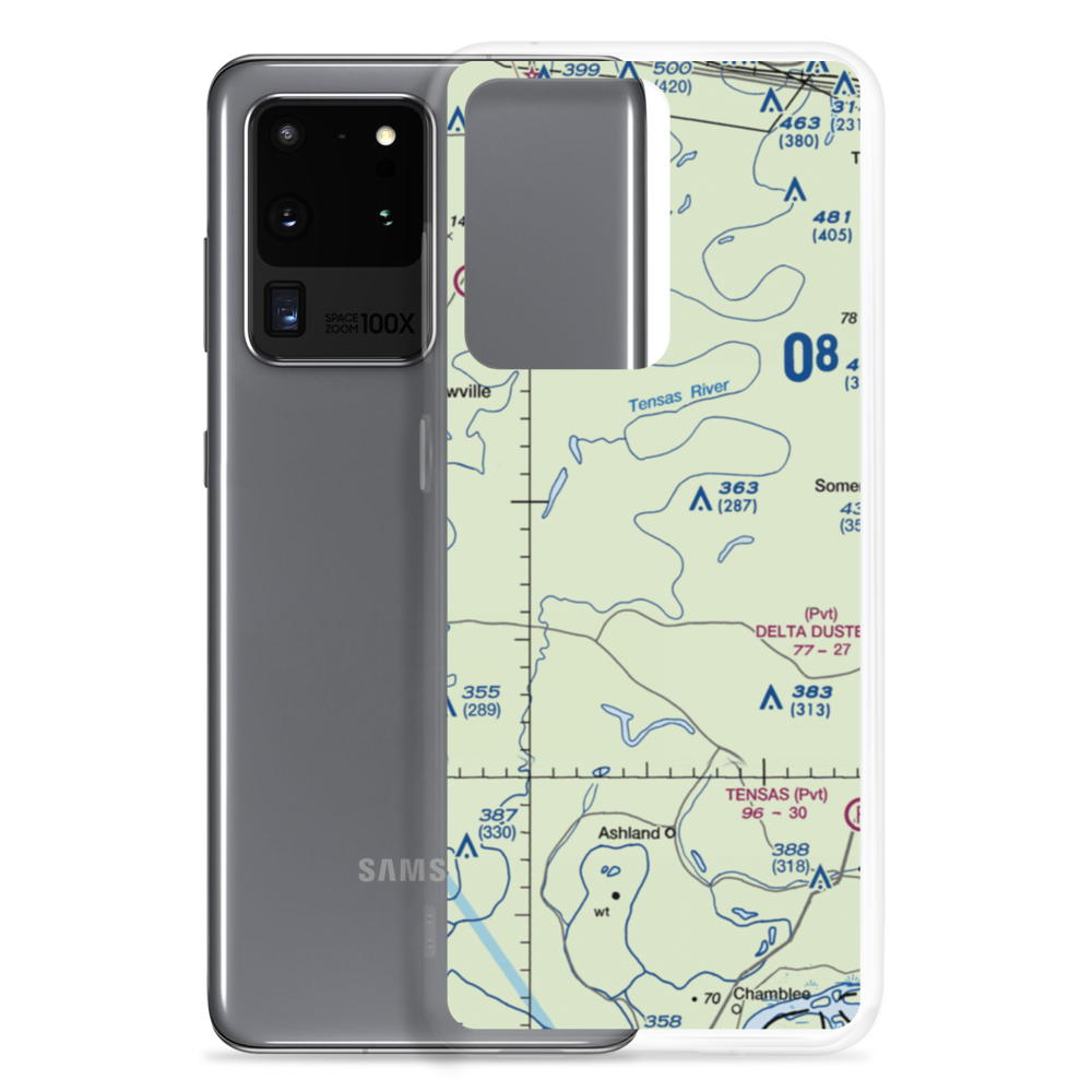 Norris Airstrip (9LA2) VFR Sectional Samsung Case Samsung Galaxy S20 Ultra model shown