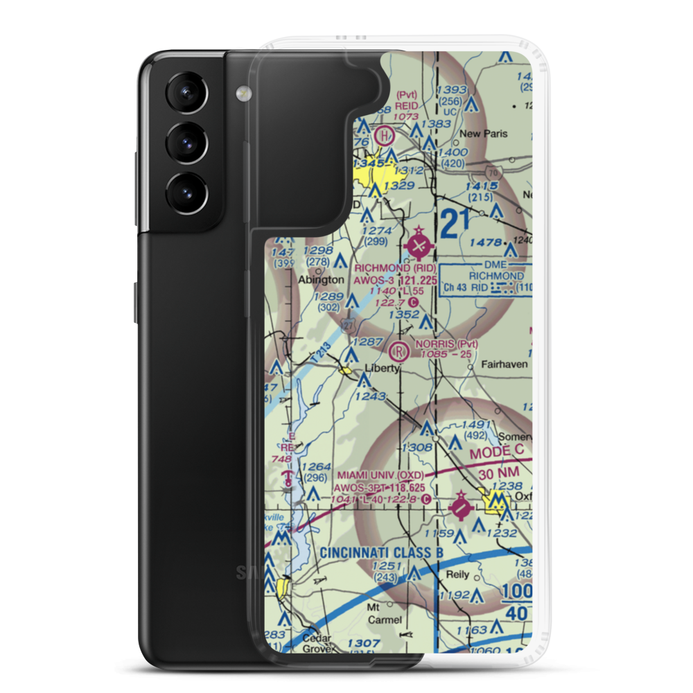 Norris Field (8II2) VFR Sectional Samsung Case Samsung Galaxy S21 Plus model shown