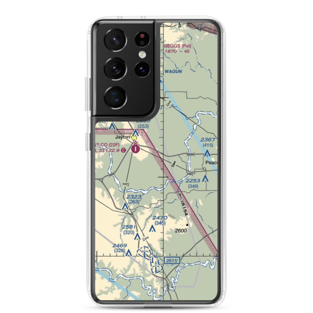 Norris Field (TS62) VFR Sectional Samsung Case Samsung Galaxy S21 Ultra model shown