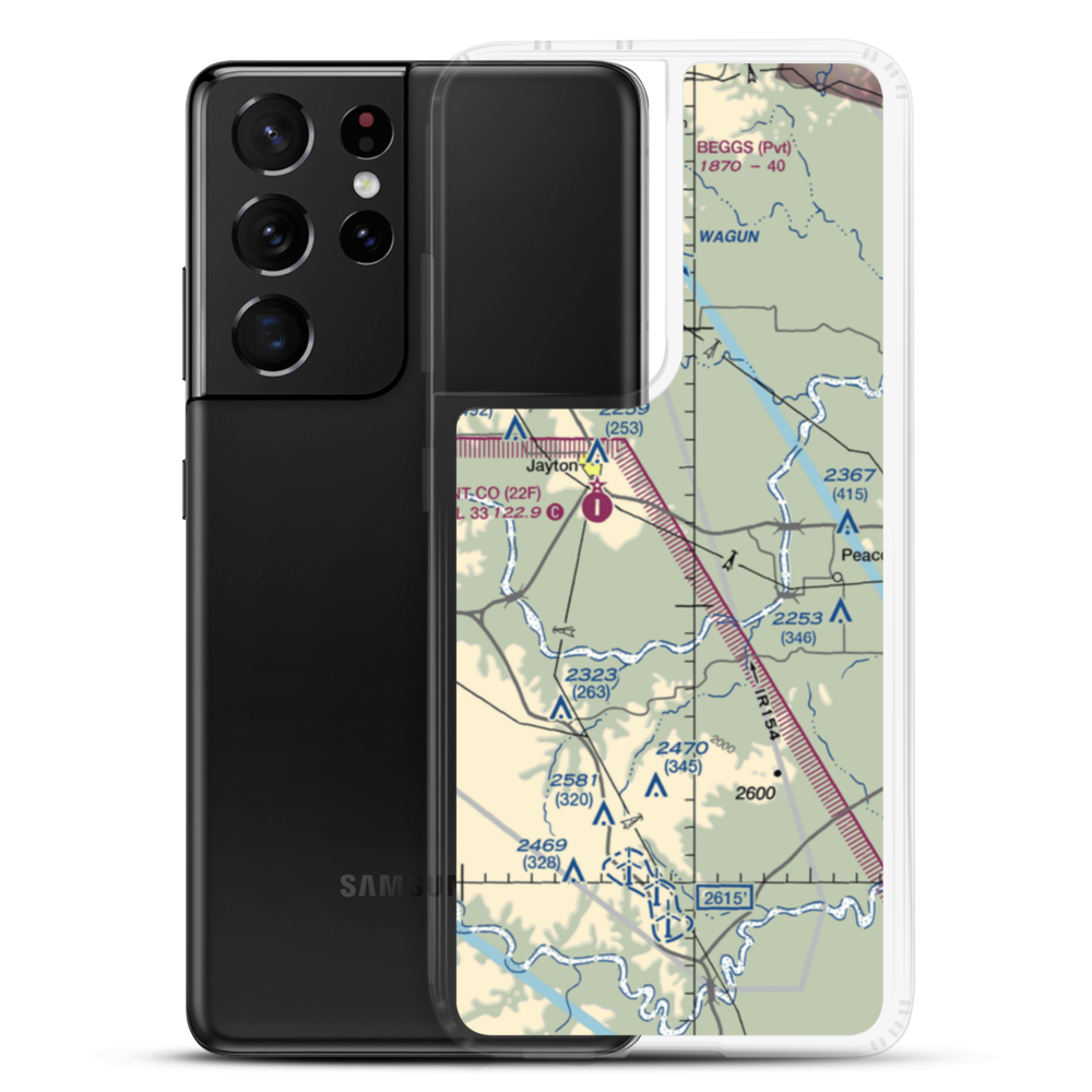 Norris Field (TS62) VFR Sectional Samsung Case Samsung Galaxy S21 Ultra model shown