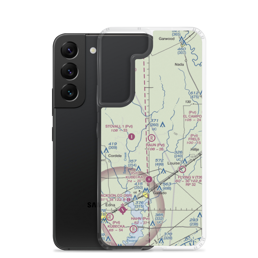 Norris Raun Ranch Airport (68TE) VFR Sectional Samsung Case Samsung Galaxy S22 model shown