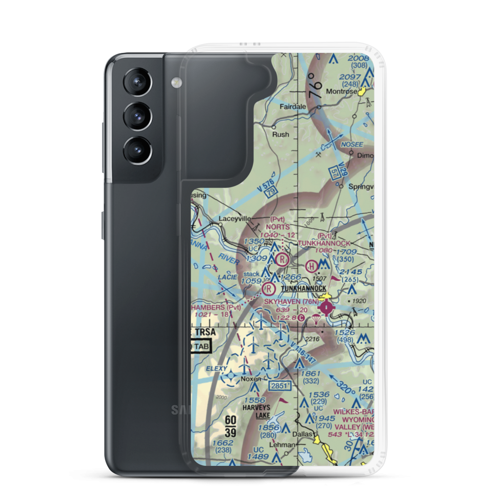Nort's Resort Airport (01PS) VFR Sectional Samsung Case Samsung Galaxy S21 model shown