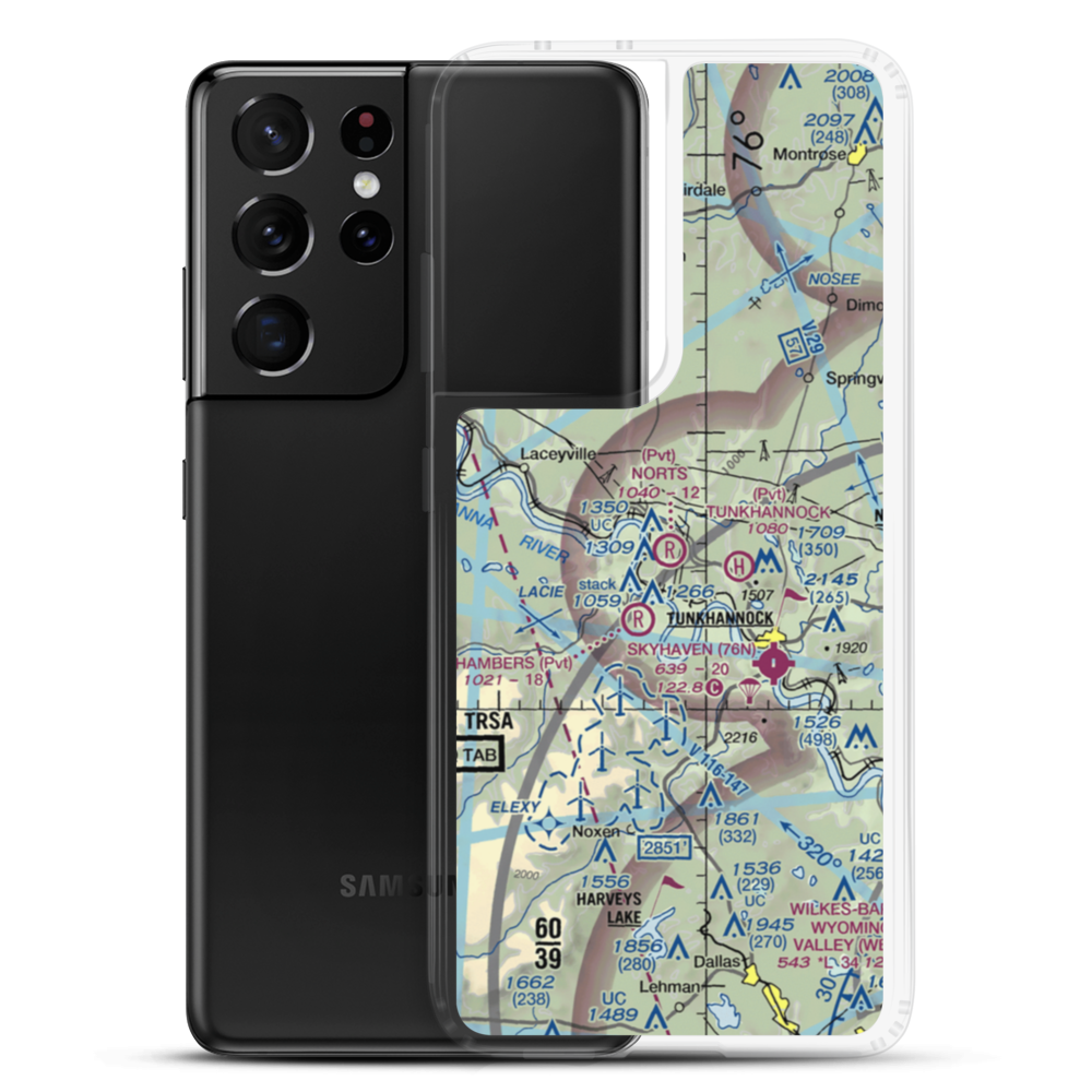 Nort's Resort Airport (01PS) VFR Sectional Samsung Case Samsung Galaxy S21 Ultra model shown