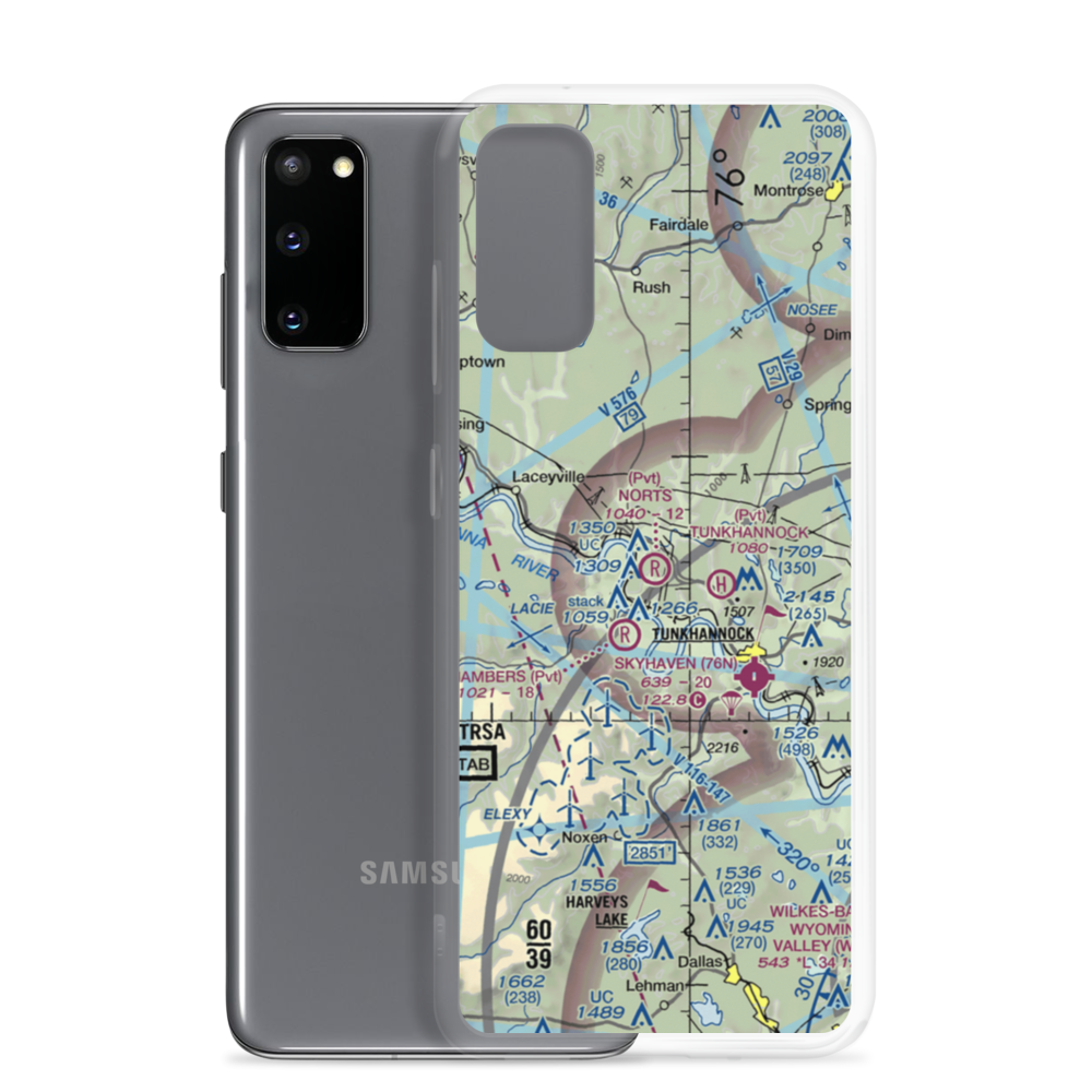 Nort's Resort Airport (01PS) VFR Sectional Samsung Case Samsung Galaxy S20 model shown