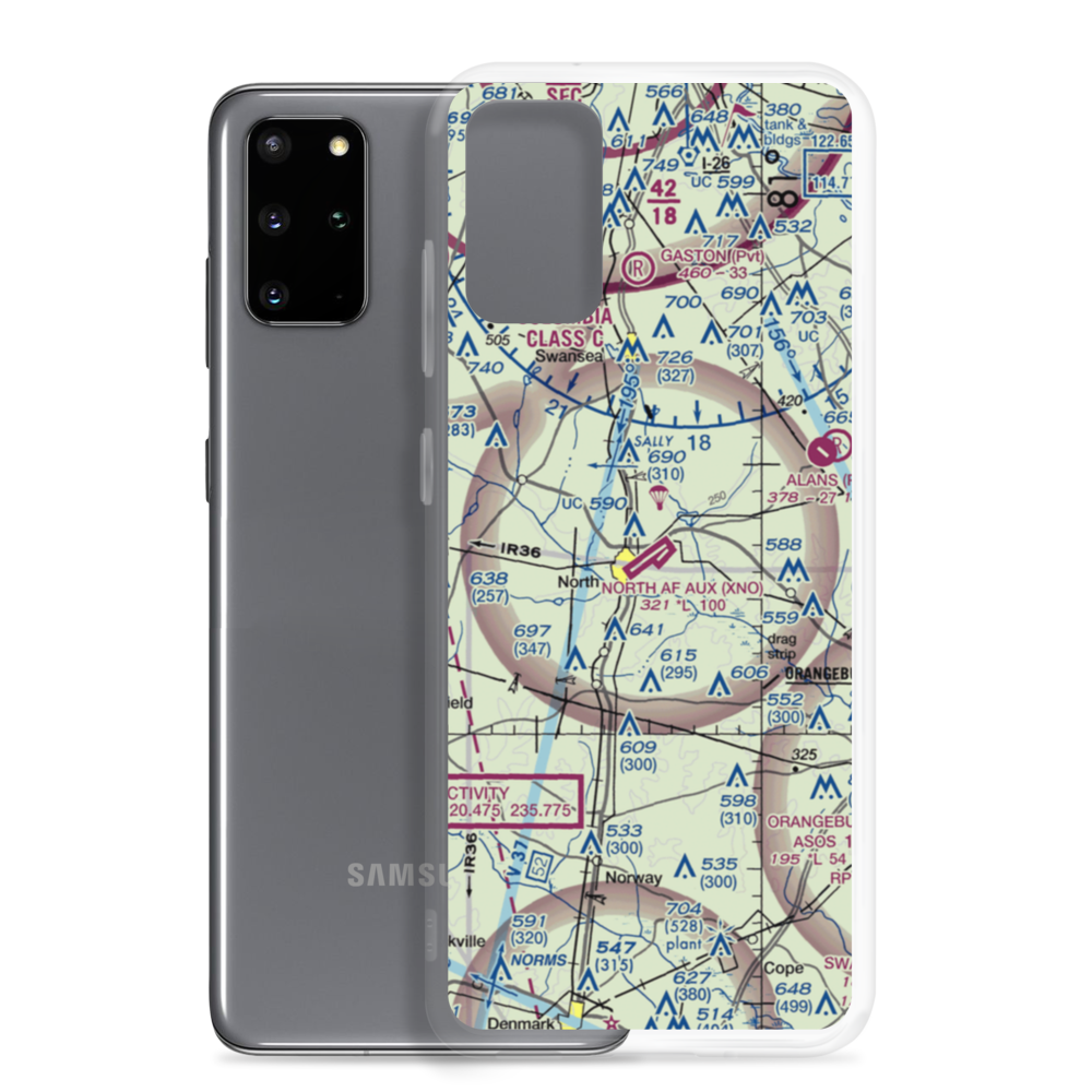 North Air Force Auxillary Airfield (XNO) VFR Sectional Samsung Case Samsung Galaxy S20 Plus model shown