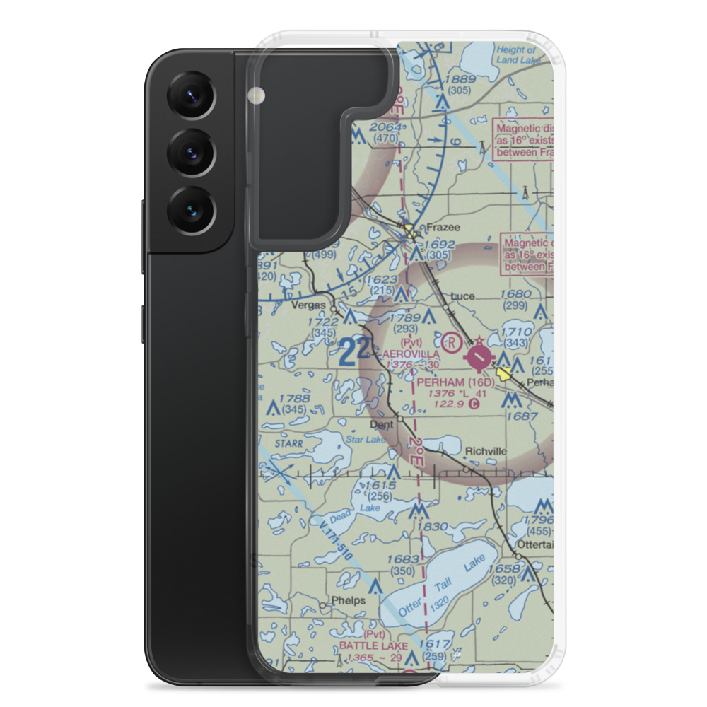 North Air Seaplane Base (MY93) VFR Sectional Samsung Case Samsung Galaxy S22 Plus model shown
