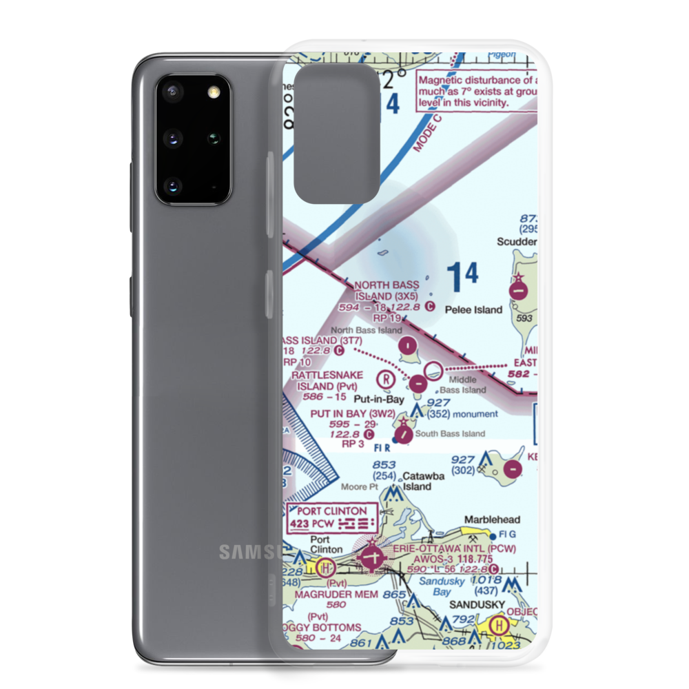 North Bass Island Airport (3X5) VFR Sectional Samsung Case Samsung Galaxy S20 Plus model shown
