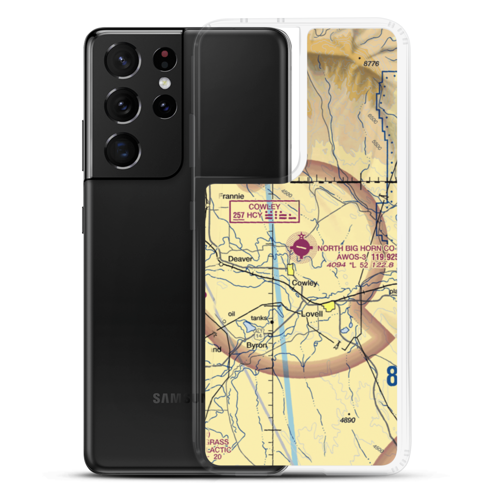 North Big Horn County Airport (U68) VFR Sectional Samsung Case Samsung Galaxy S21 Ultra model shown