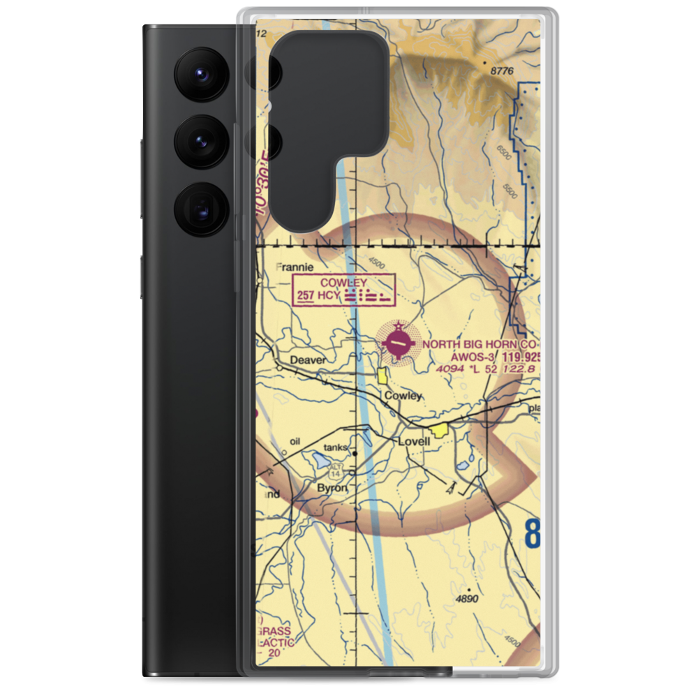 North Big Horn County Airport (U68) VFR Sectional Samsung Case Samsung Galaxy S22 Ultra model shown