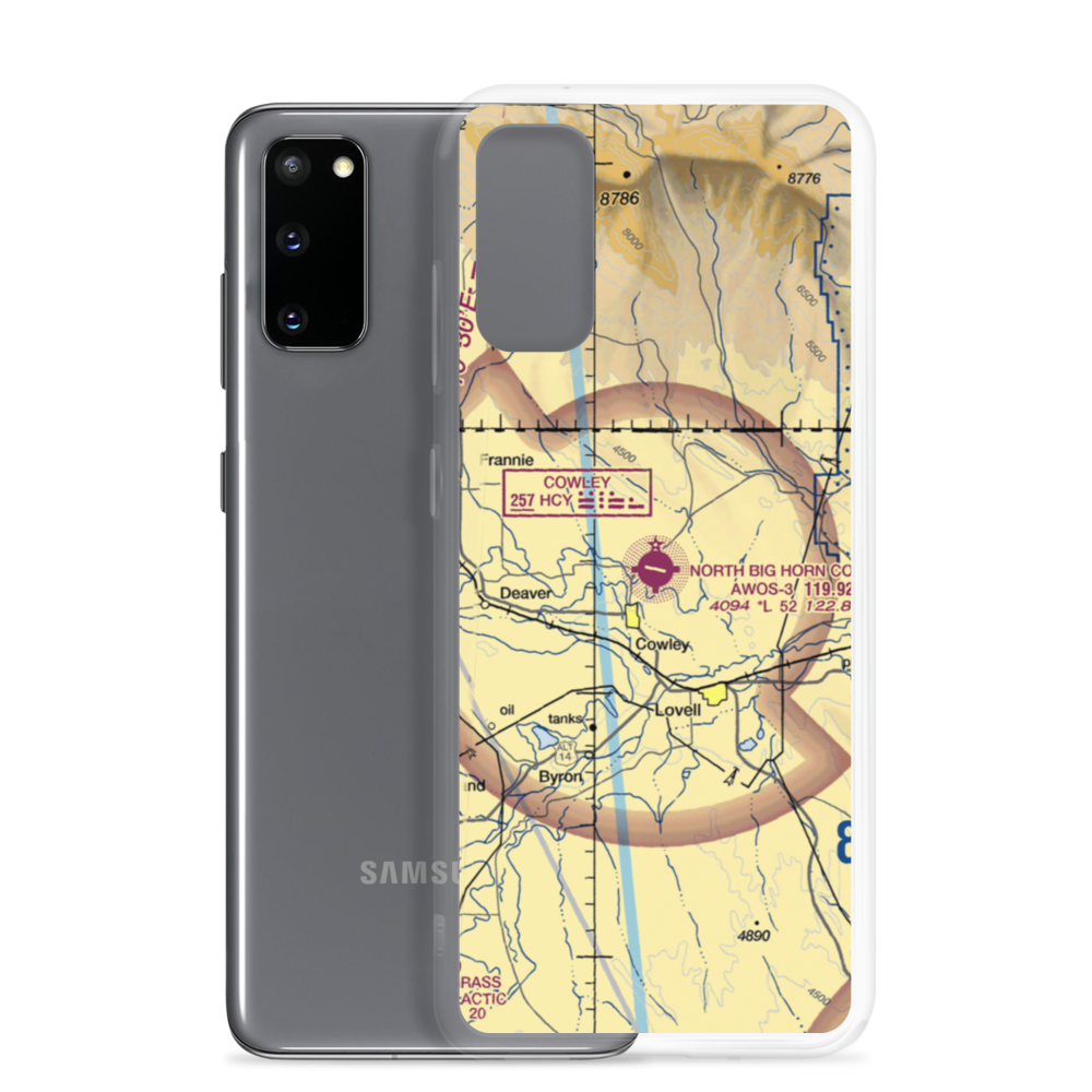 North Big Horn County Airport (U68) VFR Sectional Samsung Case Samsung Galaxy S20 model shown