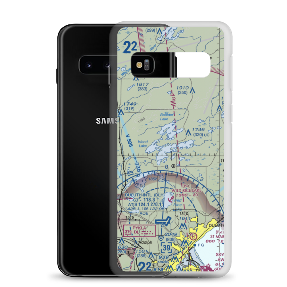 North Country Seaplane Base (9M0) VFR Sectional Samsung Case Samsung Galaxy S10 model shown
