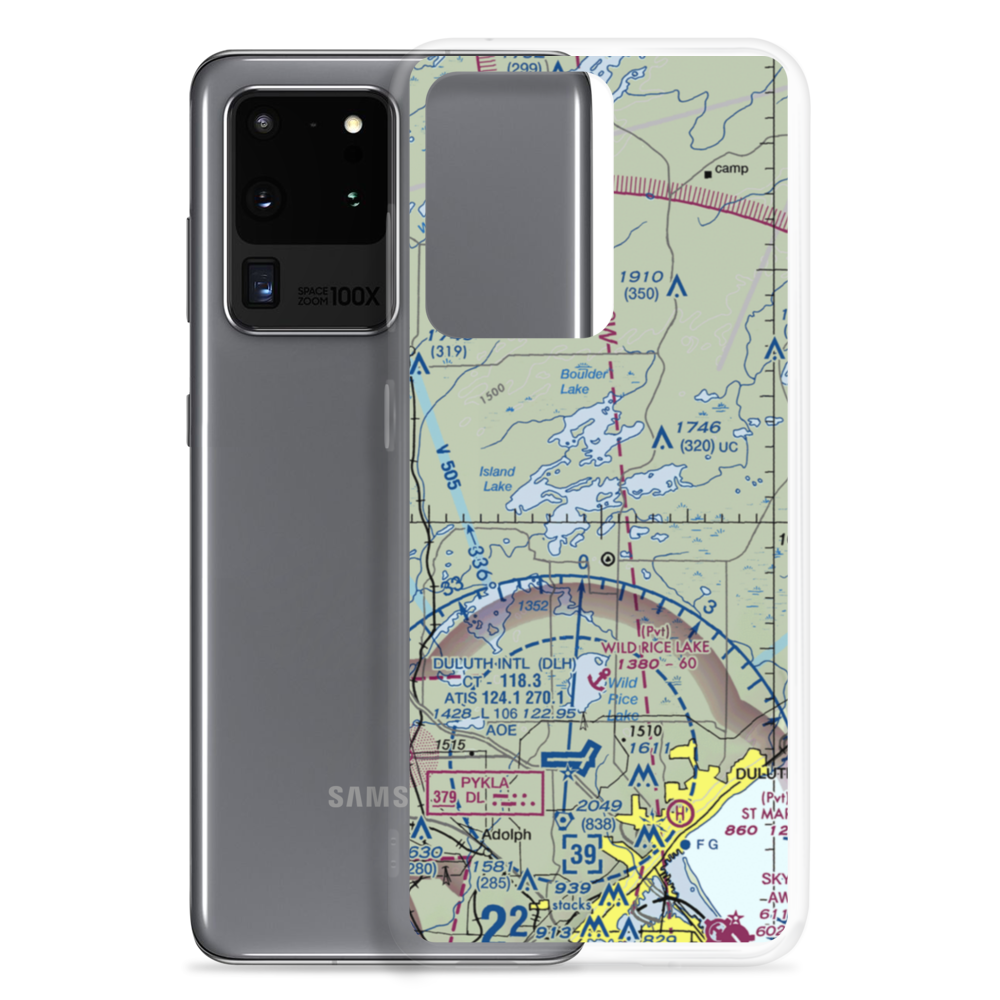 North Country Seaplane Base (9M0) VFR Sectional Samsung Case Samsung Galaxy S20 Ultra model shown