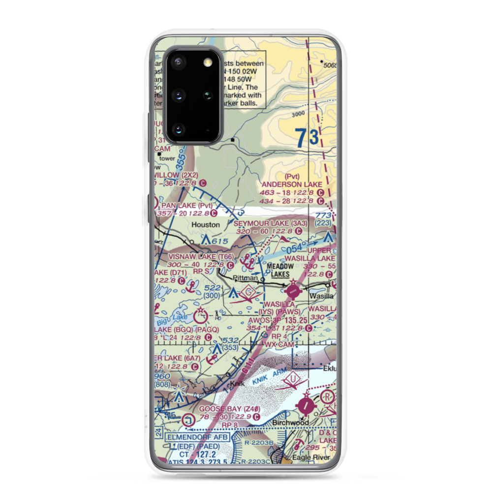 North Cubs Strip Airport (8AK8) VFR Sectional Samsung Case Samsung Galaxy S20 Plus model shown