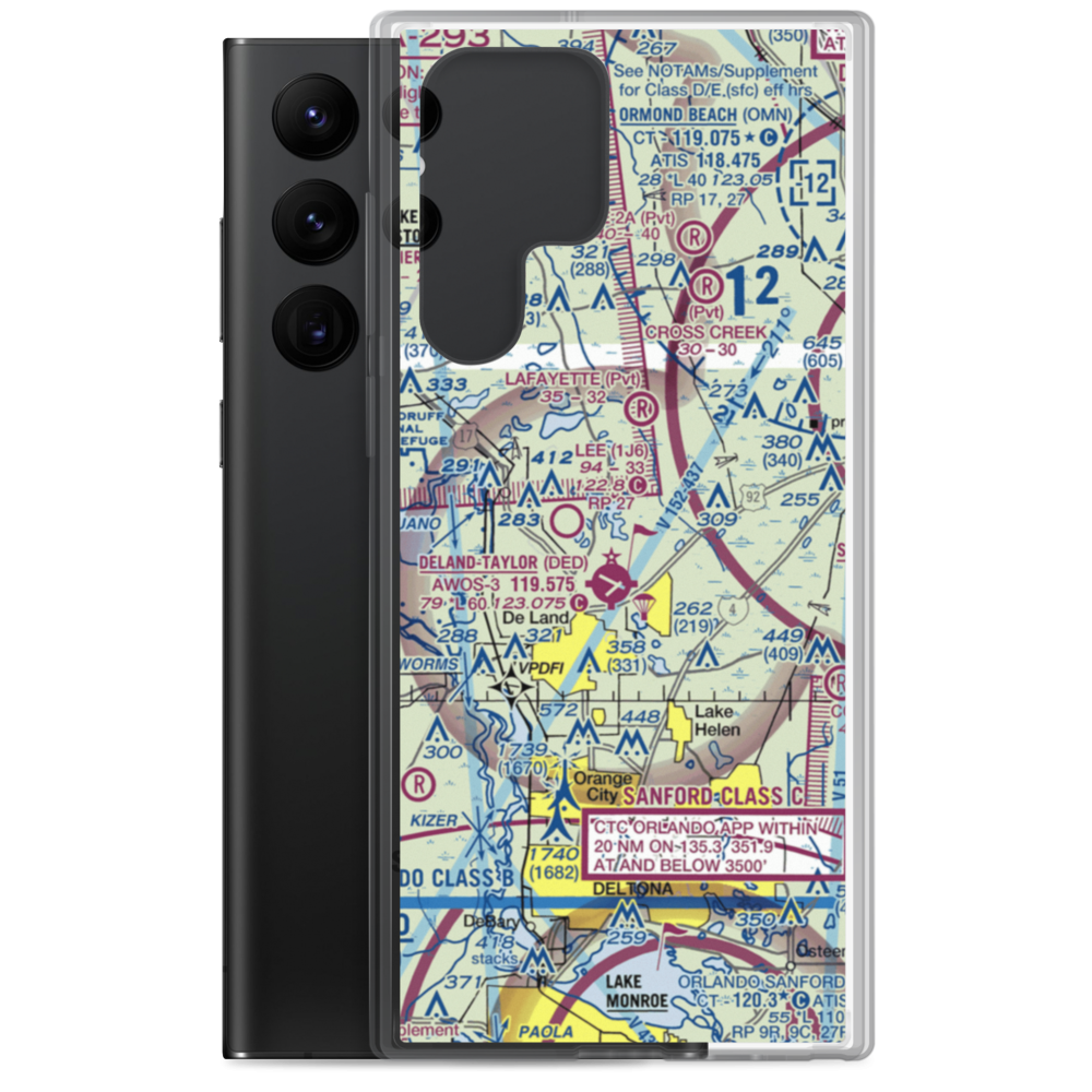 North Exuma Airport (85FA) VFR Sectional Samsung Case Samsung Galaxy S22 Ultra model shown