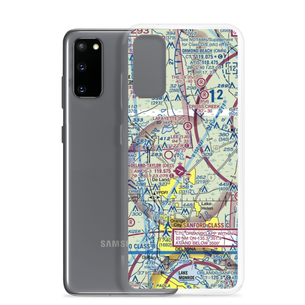 North Exuma Airport (85FA) VFR Sectional Samsung Case Samsung Galaxy S20 model shown