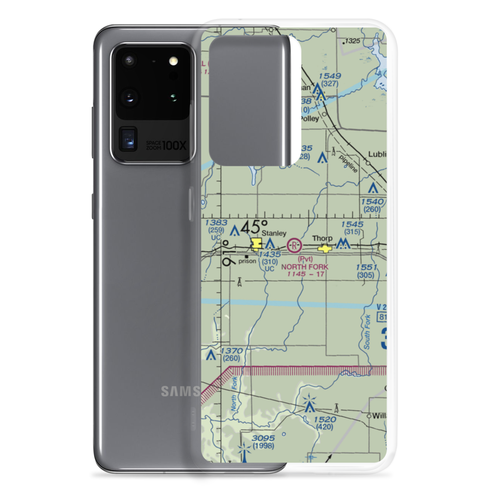 North Fork Airport (97WI) VFR Sectional Samsung Case Samsung Galaxy S20 Ultra model shown