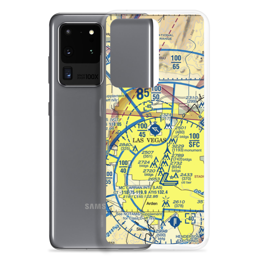North Las Vegas Airport (VGT) VFR Sectional Samsung Case Samsung Galaxy S20 Ultra model shown