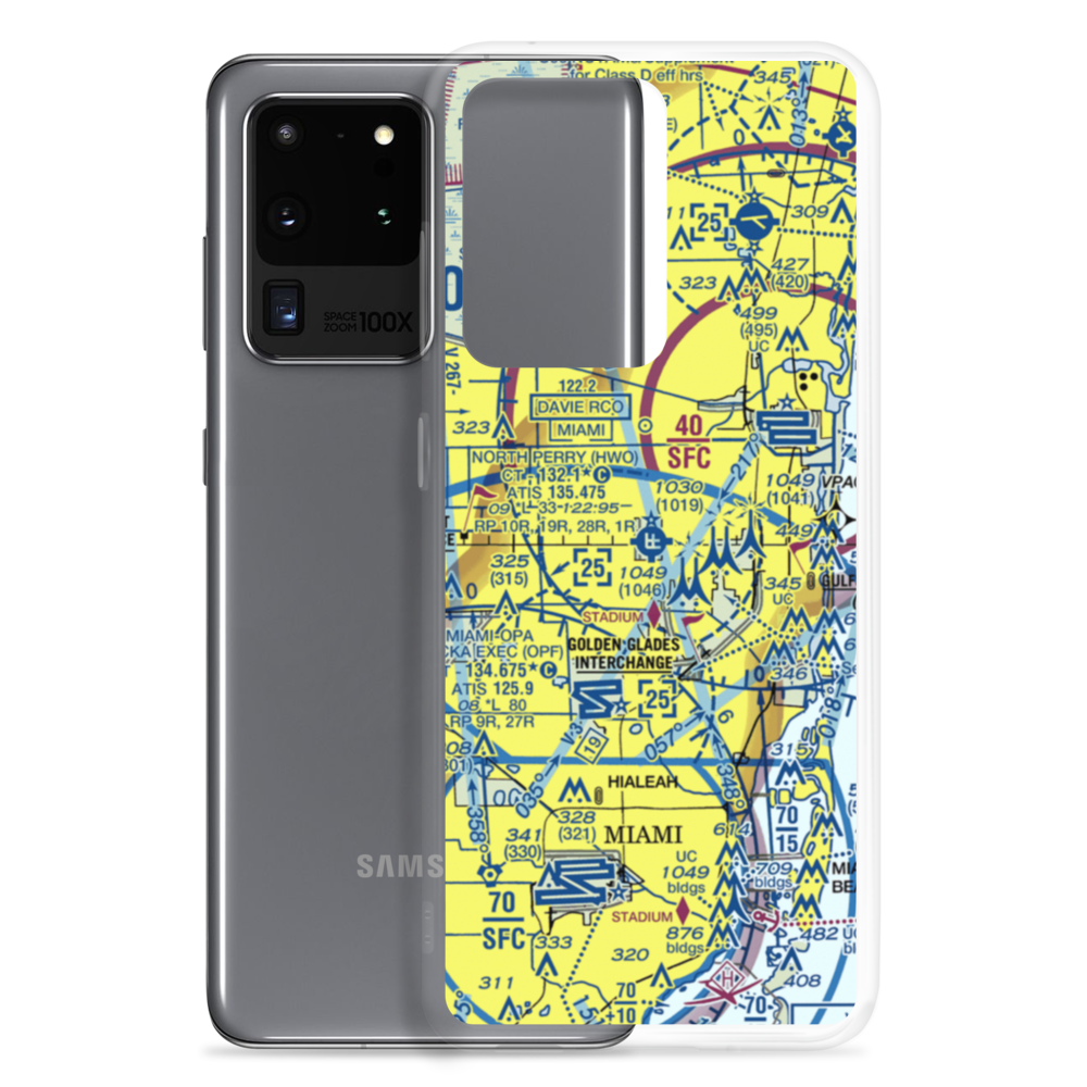 North Perry Airport (HWO) VFR Sectional Samsung Case Samsung Galaxy S20 Ultra model shown