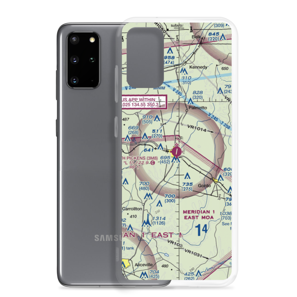 North Pickens Airport (3M8) VFR Sectional Samsung Case Samsung Galaxy S20 Plus model shown
