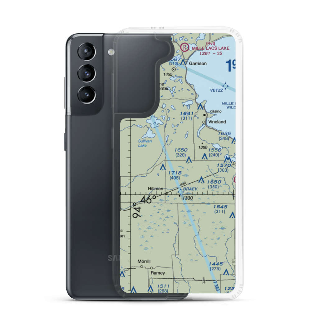 North Star Ranch Airport (MY66) VFR Sectional Samsung Case Samsung Galaxy S21 model shown
