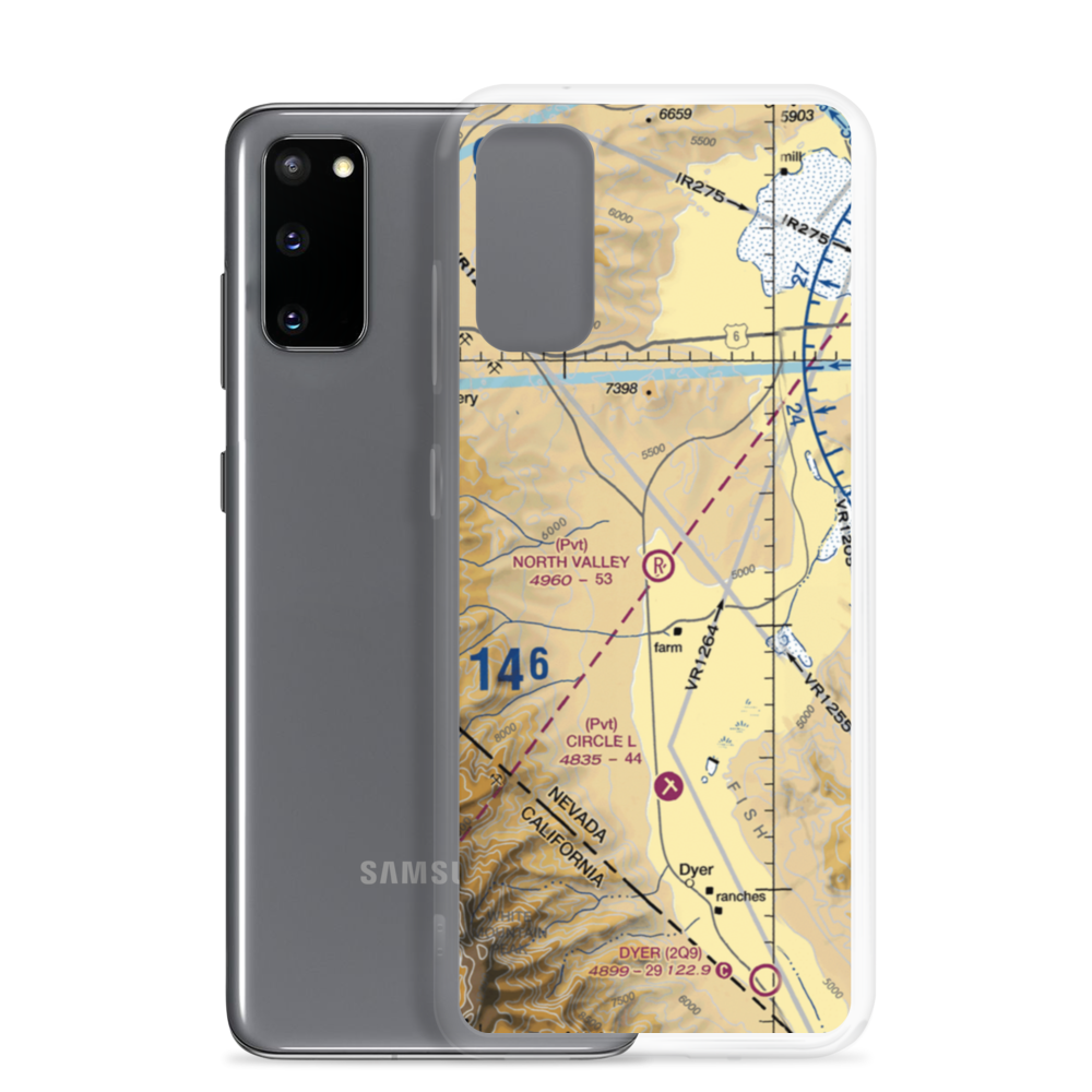 North Valley Airport (9CA6) VFR Sectional Samsung Case Samsung Galaxy S20 model shown