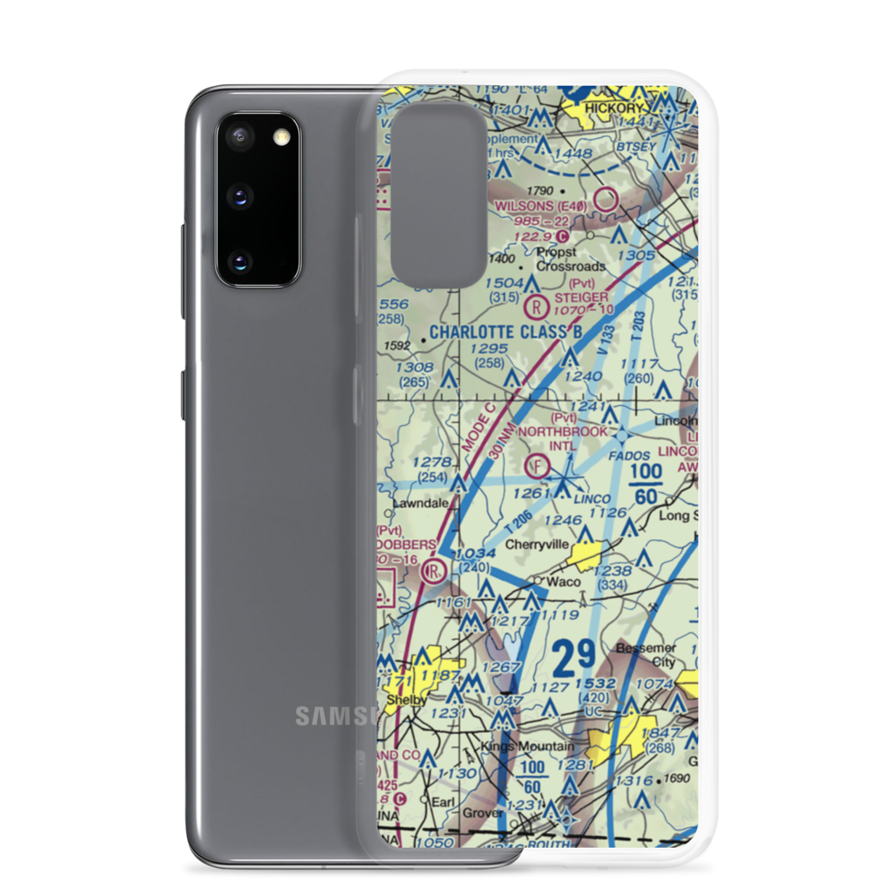 Northbrook International Ultraport Ultralightport (1NC9) VFR Sectional Samsung Case Samsung Galaxy S20 model shown