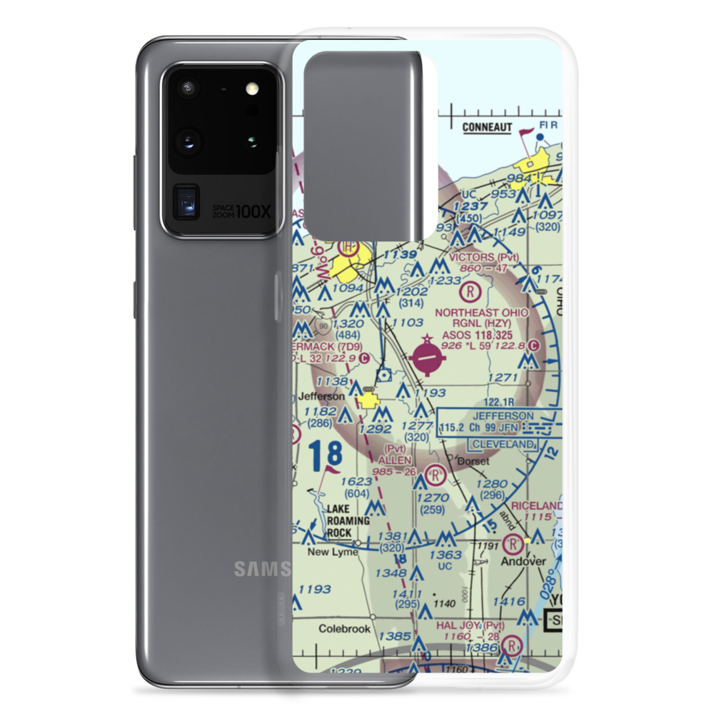 Northeast Ohio Regional Airport (HZY) VFR Sectional Samsung Case Samsung Galaxy S20 Ultra model shown