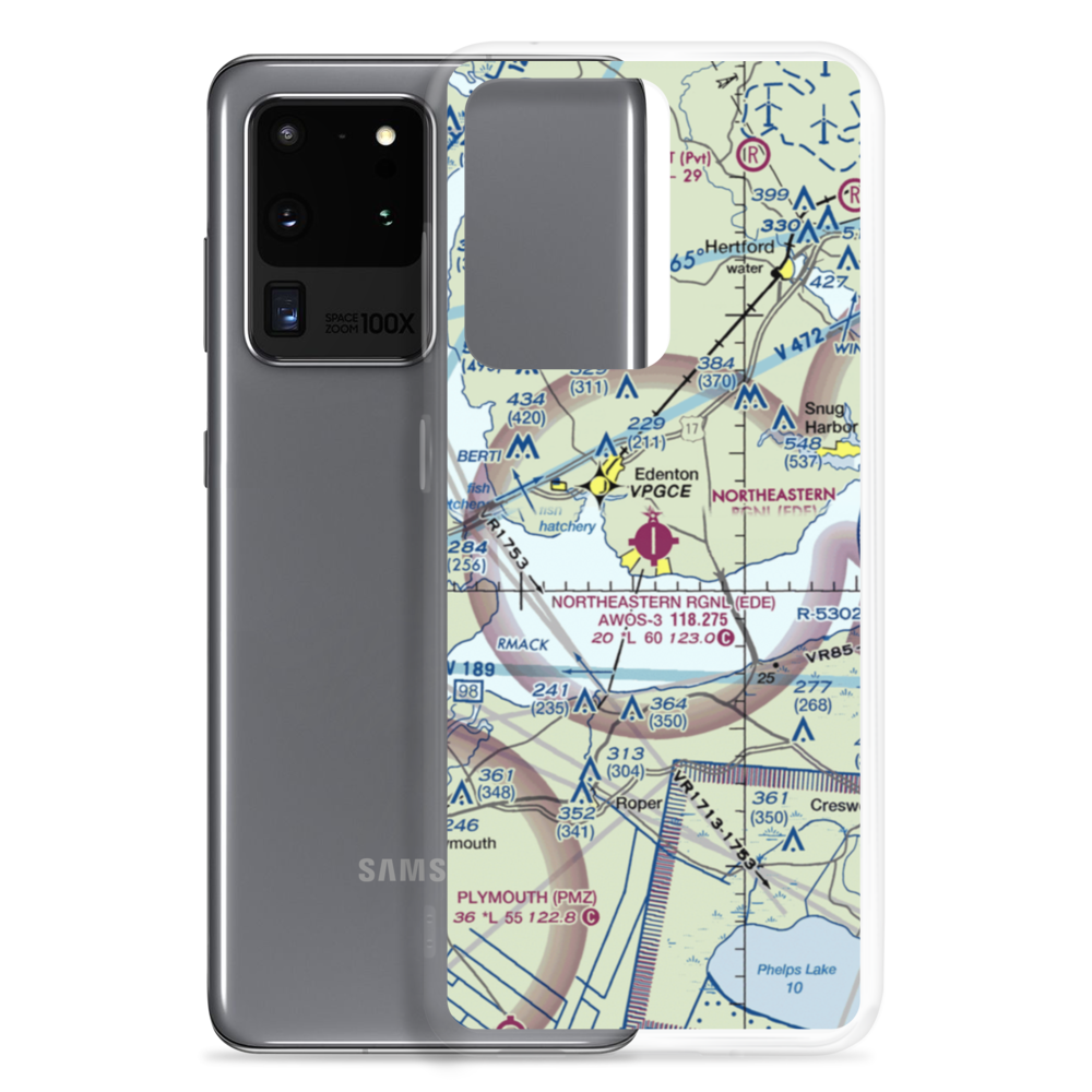 Northeastern Regional Airport (EDE) VFR Sectional Samsung Case Samsung Galaxy S20 Ultra model shown
