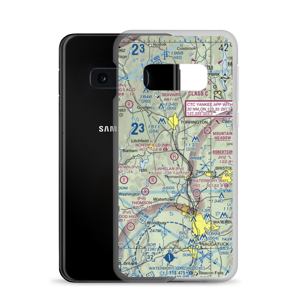 Northfield Heliport (N09) VFR Sectional Samsung Case Samsung Galaxy S10e model shown