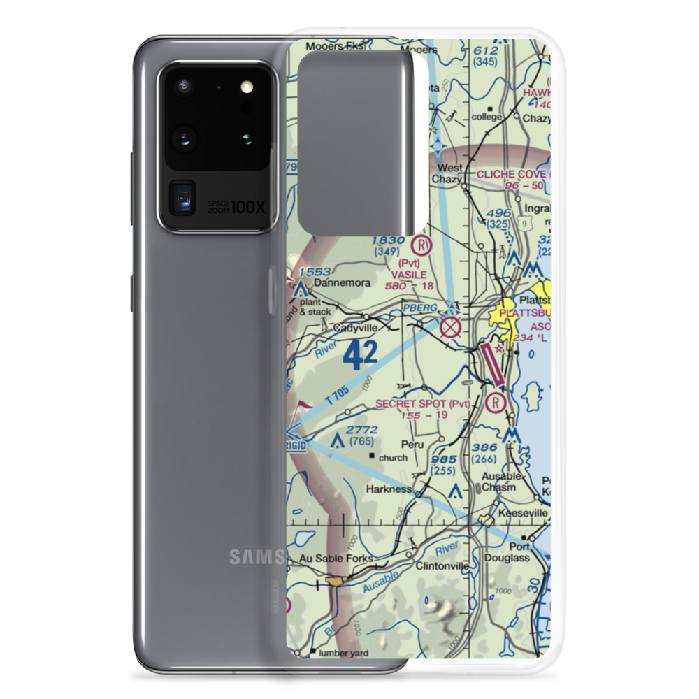 Northway Airport (NY97) VFR Sectional Samsung Case Samsung Galaxy S20 Ultra model shown