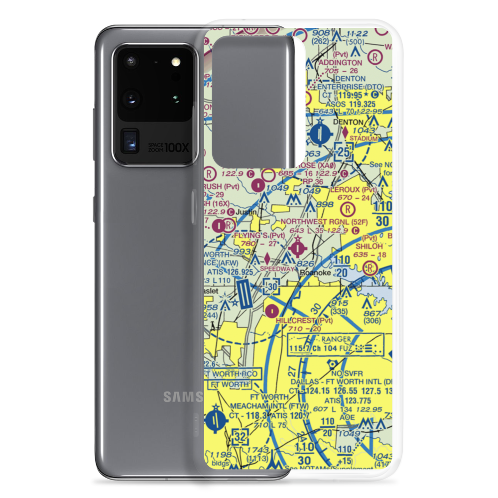 Northwest Regional Airport (52F) VFR Sectional Samsung Case Samsung Galaxy S20 Ultra model shown