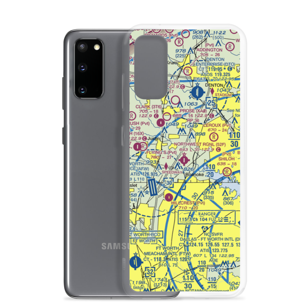 Northwest Regional Airport (52F) VFR Sectional Samsung Case Samsung Galaxy S20 model shown