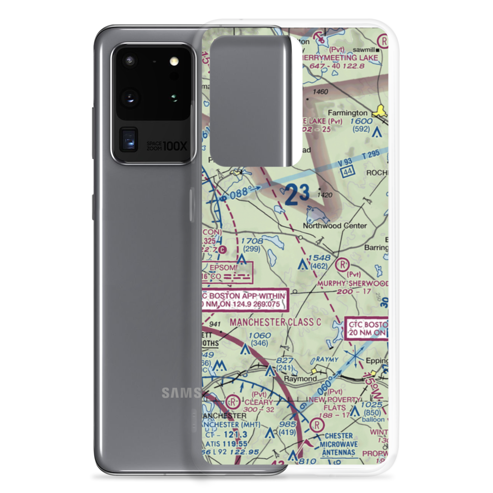 Northwood Airport (NH84) VFR Sectional Samsung Case Samsung Galaxy S20 Ultra model shown