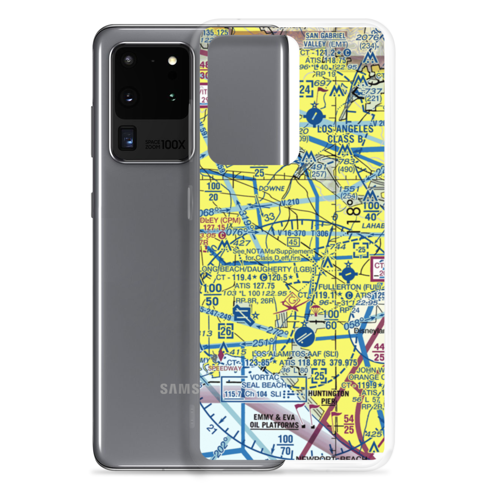 Norwalk Sheriff Station Heliport (84L) VFR Sectional Samsung Case Samsung Galaxy S20 Ultra model shown
