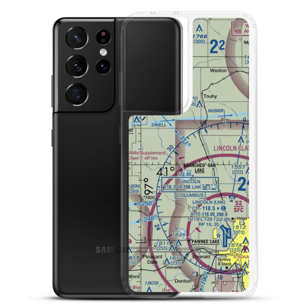 Novotny/Tonar Farms Airport (NE88) VFR Sectional Samsung Case Samsung Galaxy S21 Ultra model shown