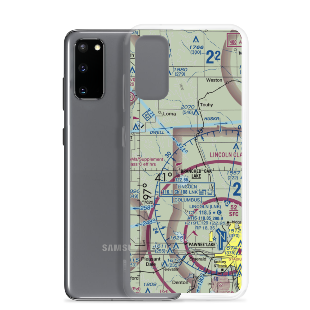 Novotny/Tonar Farms Airport (NE88) VFR Sectional Samsung Case Samsung Galaxy S20 model shown