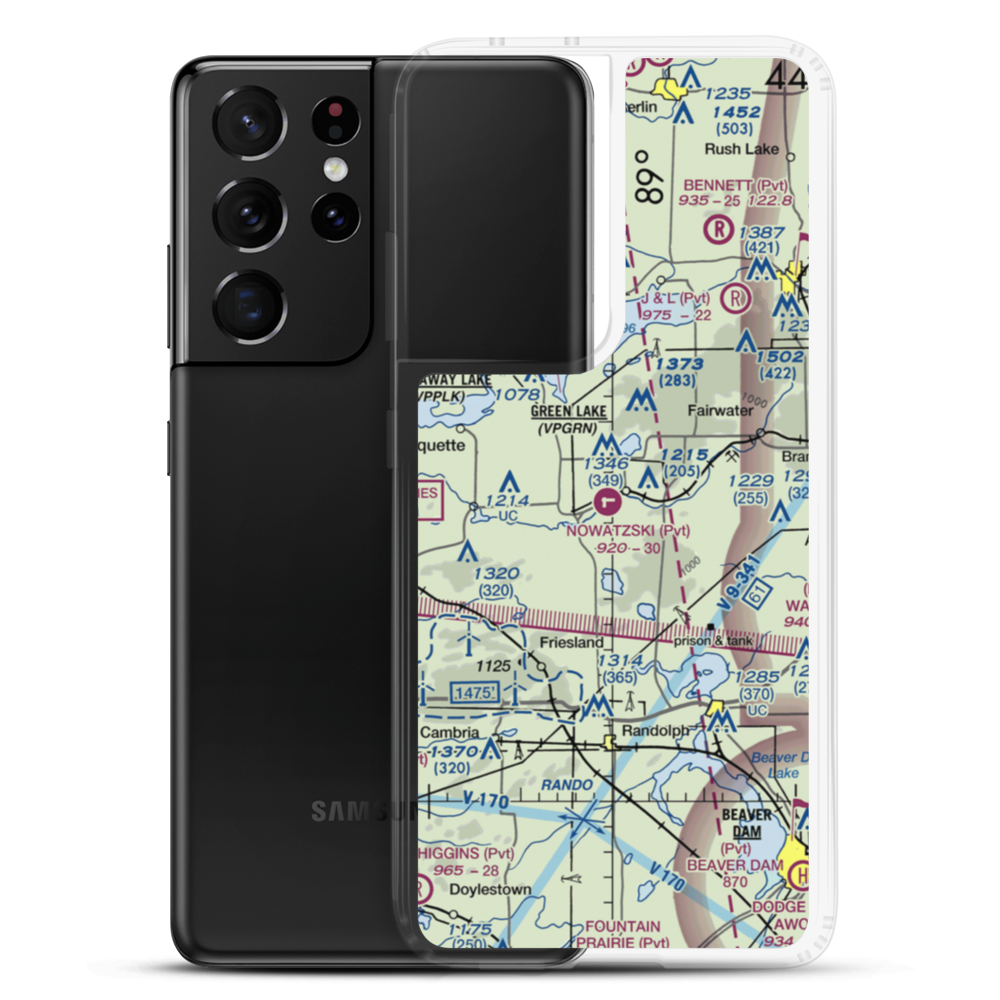 Nowatzski Field (13WI) VFR Sectional Samsung Case Samsung Galaxy S21 Ultra model shown