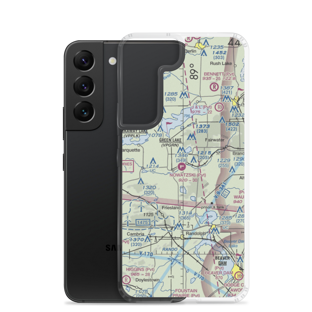 Nowatzski Field (13WI) VFR Sectional Samsung Case Samsung Galaxy S22 model shown