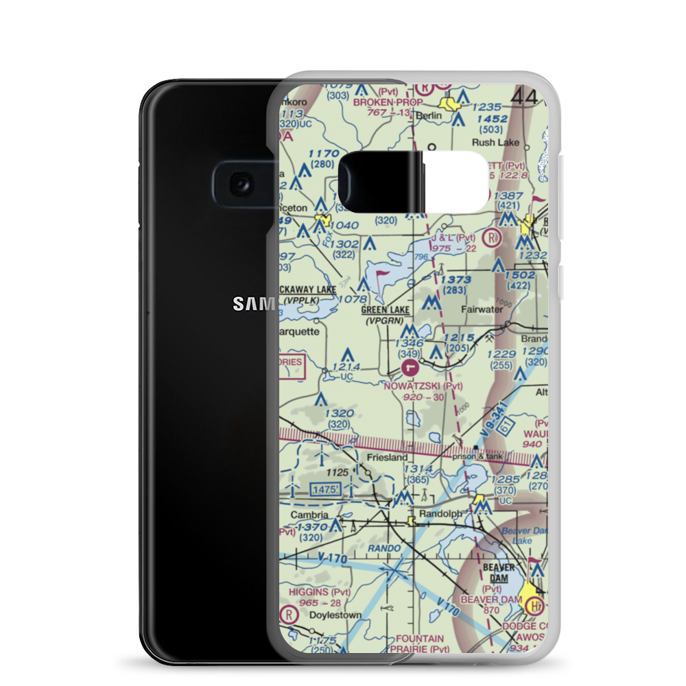 Nowatzski Field (13WI) VFR Sectional Samsung Case Samsung Galaxy S10e model shown